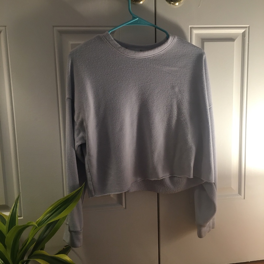 Charlotte Russe Light Blue Cropped Sweater